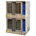 38 in. Commercial Double Deck Electric Convection Oven 240V 1P, Double Door, Extra Large Capacity