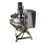 Jacketed Kettle Commercial Electric Cooking Pot Stirring Scraping Edge Three-Phase Tilting Soup Chili Sauce Beverage Jam Porridge 13.2 Gal 220V