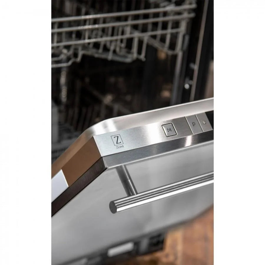 ZLINE 24 in. Top Control Dishwasher with Stainless Steel Tub and Modern Style Handle, 52dBa (DW-24)
