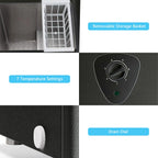 WANAI 3.5 Cu.ft,Chest Freezer,Deep Freezer,Removable Storage Basket Freezer,Black