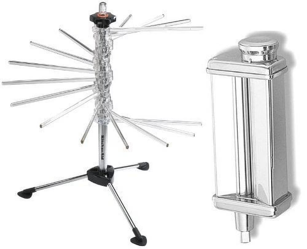 KitchenAid KsmPSA Stand-Mixer Pasta-Roller Attachment + metal rack