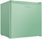 Upstreman 1.7 Cu.ft Mini Fridge with Freezer, Dorm Essentials, Adjustable Thermostat, Energy Saving, Low Noise, Single Door Compact Refrigerator for Dorm, Office, Bedroom, Blue-FR17