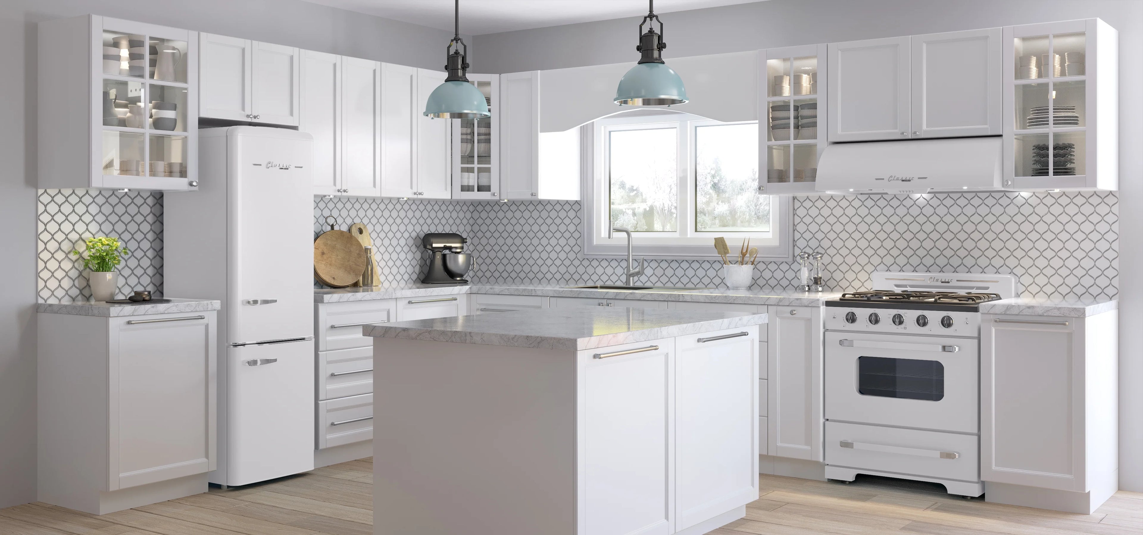 Unique Classic Retro 30" Under Cabinet Range Hood with 700 CFM and LED Lighting 110 volts