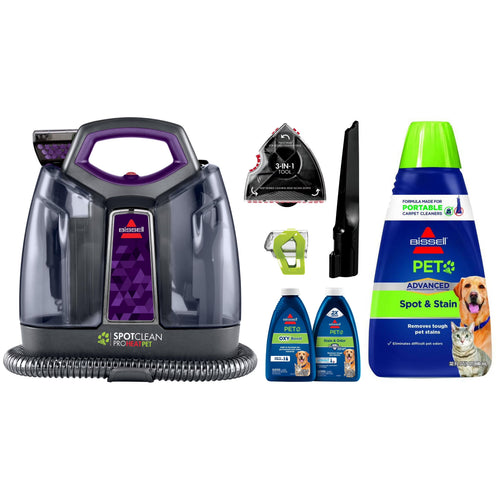 BISSELL Littlle Green ProHeat Advanced Pet Portable Deep Cleaning, for Carpet, Upholstery, and Auto, tough stain removal, Heatwave Technology, Lightweight, 2513W