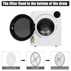 UBesGoo 6 kg 240 V White Electric Compact Clothes Dryer