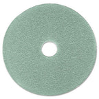 3M Ultra High-Speed Floor Burnishing Pads 3100, 27" Diameter, Aqua, 5/Carton -MMM20264