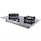 2-Burner Natural Gas Stove, Built-in Gas Cooktop Stove for Home Kitchen