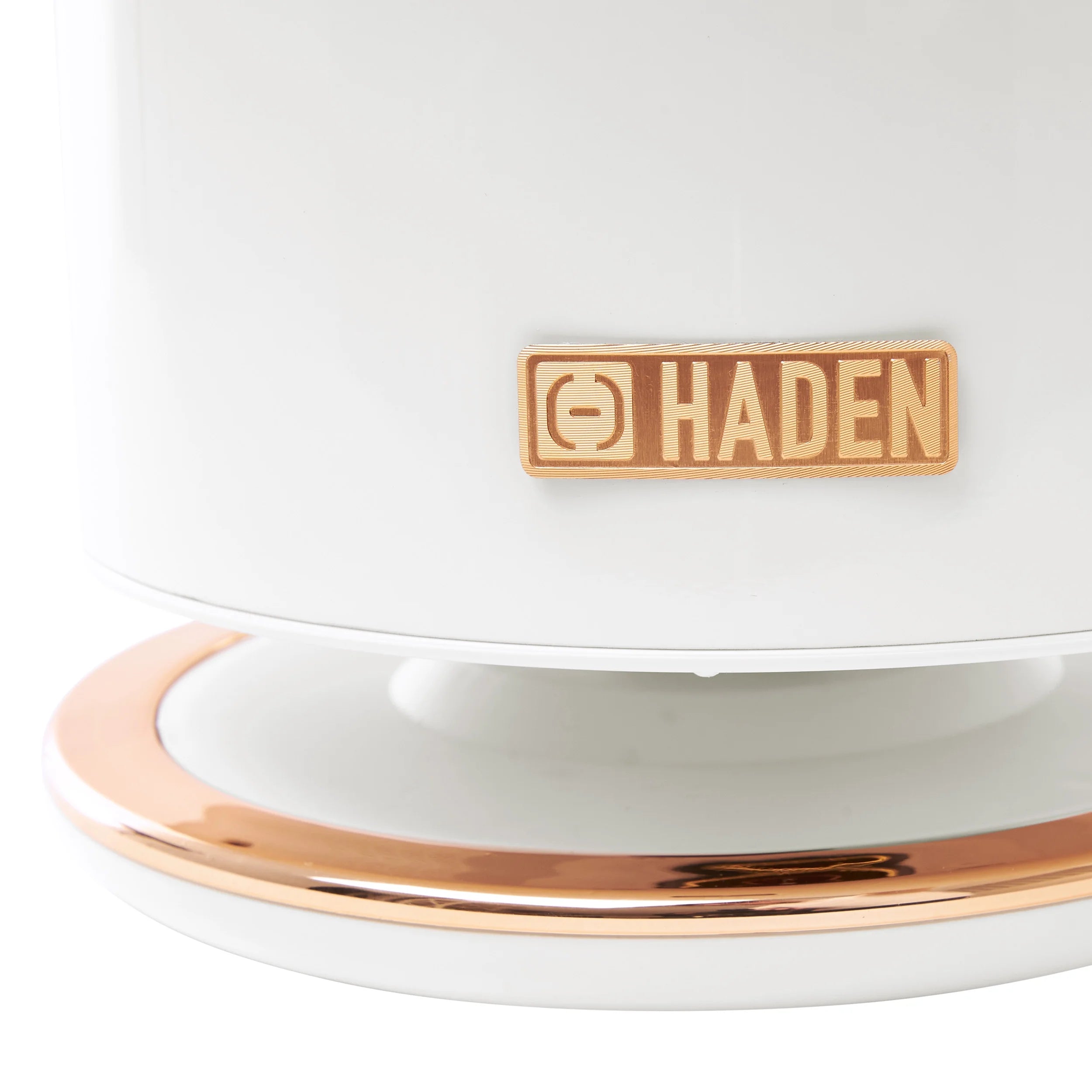 Open Box Haden Heritage 1.7L Stainless Steel Retro Electric Kettle,Ivory/Copper