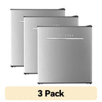 (3 pack) Frestec 1.7 Cu ft Single Door Mini Fridge , grey, New, VOK-17-3PSS