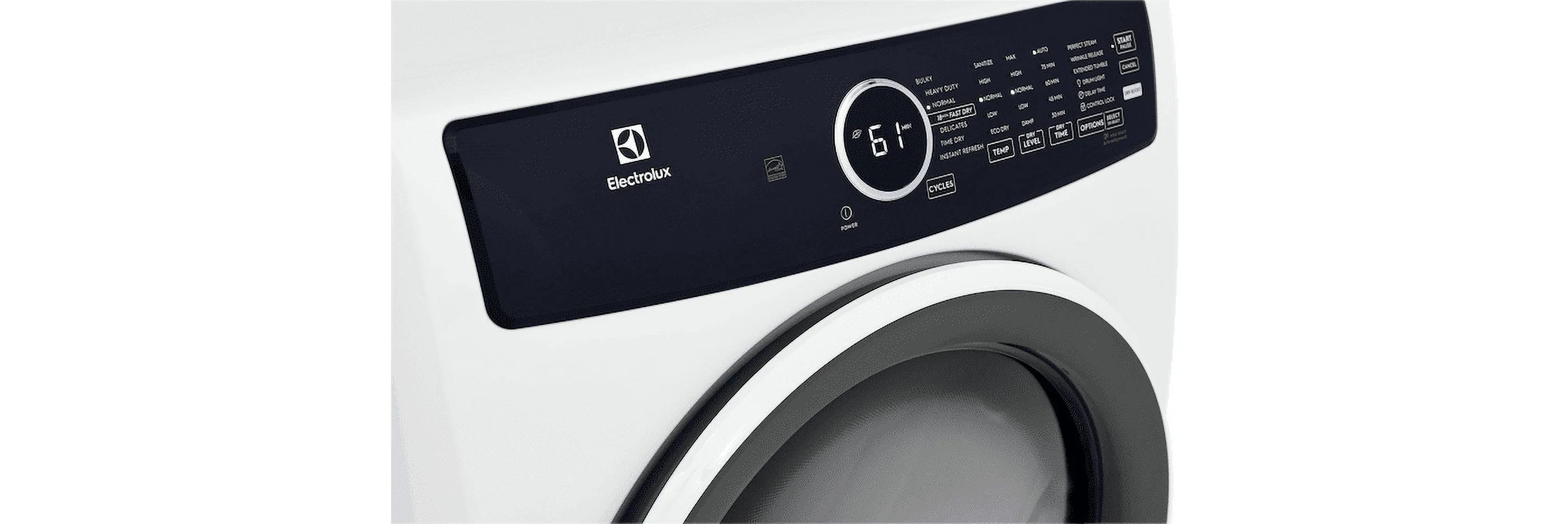 Electrolux Front Load Perfect Steam Electric Dryer with Instant Refresh, 8.0 Cu. Ft.