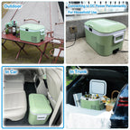Portable Fridge 19 QT(18 Liter) 12 Volt Fridge Car Freezer Compressor Cooler 12/24V DC 110��240V AC for Camping Truck RV Boat & Home Use -18��~+15��
