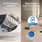 ECOVACS DEEBOT T30S AI Robot Vacuum and Mop - AI Camera, 11000Pa, ZeroTangle, TruEdge, Hot Water Mop