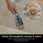 Shark StainStriker Carpet and Upholstery Cleaner, Portable with 2 Tools, 6oz Deep Clean Pro Formula and 12oz OXY Multiplier Formula, PX200 Navy/White