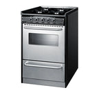 20" Wide Gas Range, Open Burners