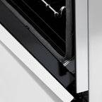 ZLINE 36 in. Autograph Edition Dual Fuel Range in Stainless Steel with White Matte Door and Champagne Bronze Accents (RAZ-WM-36-