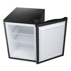 KNDKO 2.6Cu.ft Upright Freezer, Mini Freezer with Reversible Single Door, Removable Shelves, Adjustable Thermostat for Home/Kitchen/Office, Silver