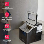 Frigidaire 40lbs. Countertop Clear Square Ice Maker - Stainless Steel