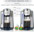 Mixpresso Single Cup Coffee Maker Compatible With 1.0 & 2.0 Single Cup Pods, Removable 45oz Water Tank, Quick Brewing with Auto Shut-Off, One Touch Function (Red/Black)