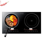 Double Induction Electric Cooktop in Black