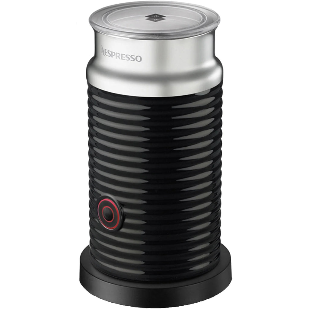Breville Nespresso Vertuo Coffee & Espresso Single-Serve Machine in Matte Black and Aeroccino Milk Frother in Black