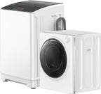 TABU Washer and Dryer Set, 19LBS Fully Automatic Washing Machine & 8.8LBS Clothes Dryer (White&White)