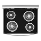 WHIRLPOOL WFC150M0JW 30" freestanding coil electric range
