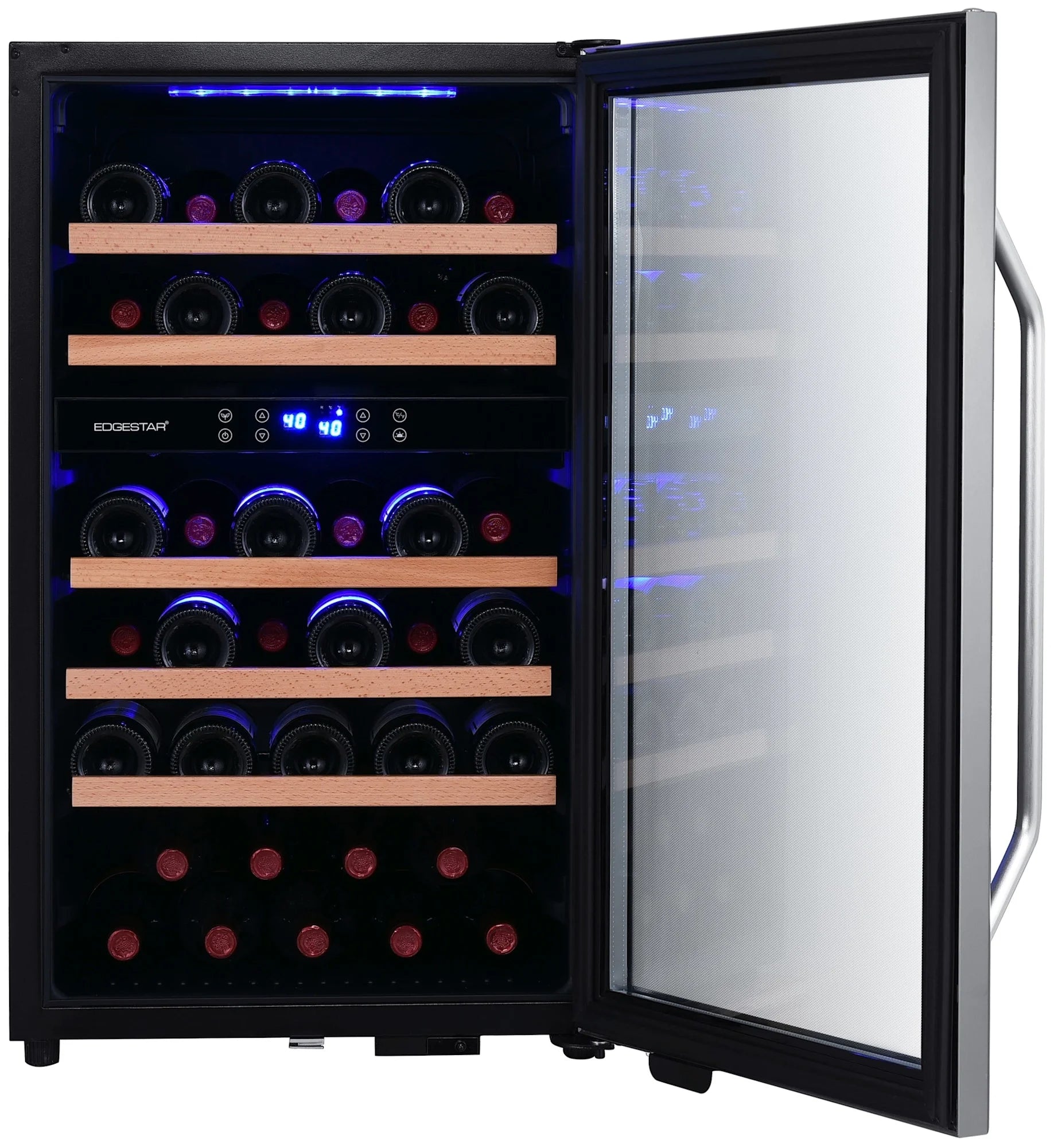 Edgestar Cwf380dz 20" Wide 38 Bottle Capacity Free Standing Wine Cooler - Stainless Steel