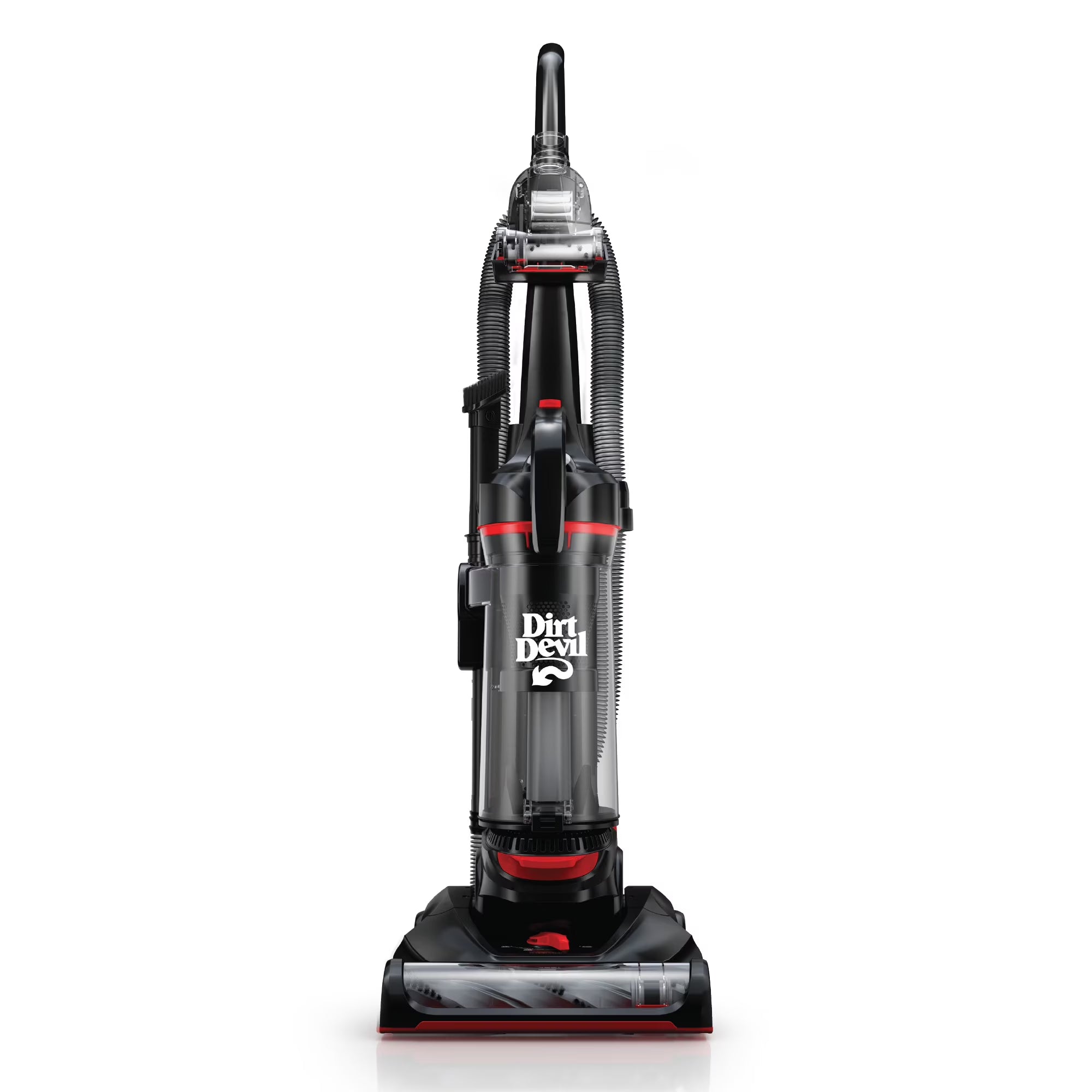 Dirt Devil Upright Vacuum, Multi-Surface Total Pet, Pet Friendly, Powerful Suction, Pet Tool Kit, Large Capacity, Height Adjustable, Hard Floor and Carpet, UD76410V, Red/Black