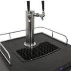 Edgestar Kc3000twin 24" Wide Freestanding Double Tap Kegerator - Stainless Steel