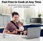 BLACK+DECKER 0.9 Cu Ft Microwave Oven Countertop , 6 Auto Menus, 10 Power Levels, Digital Panel, 900W