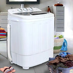 Compact Mini Twin Tub Washing Machine Portable 13lbs Laundry Washer and Dryer