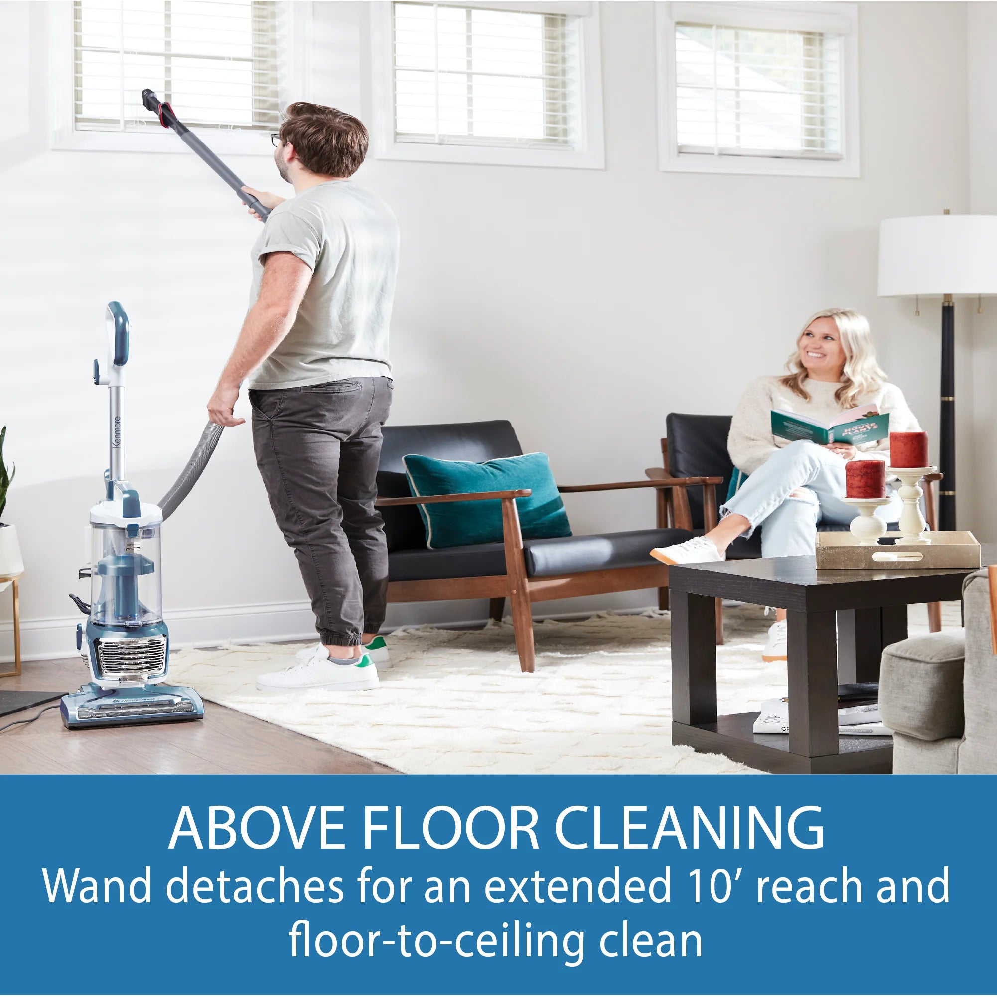 Kenmore AllergenSeala?�� Bagless Upright Multi Surface Vacuum with Hair Eliminator?? Brushroll a?? DU2109