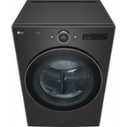 LG DLEX6700B 7.4 Cu. Ft. Black Steel Stackable Front Load Smart Electric Dryer with TurboSteam
