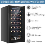 Ktaxon 18 Bottle Compressor Wine Cooler Freestanding Wine Fridge, Fast Cooling, Low Noise