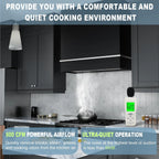 Akicon Range Hood 30 Inch, 600 CFM Ducted Vent Hood, Stainless Steel Box Kitchen Hood with 2 LED Lights, Removable Baffle Filters, Stove Hood Vent for Kitchen, 3 Speeds, Wall Mounted (AK-HS30HB-JBC)