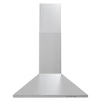 24 in. Ducted Wall Mount Range Hood in Stainless Steel with LED Lighting