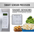 Farberware Smart Sensor Countertop Microwave Oven with LED Lighting & Child Lock, 1.3 Cu Ft