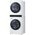 LG WKGX201HWA 27 inch White WashTower Laundry Center with 4.5 cu. ft. Washer and 7.4 cu. ft. Gas Dryer