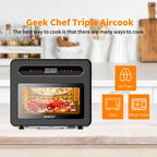 Smart Pizza Oven Air Fryer Kitchen Food Processor Baking Electric Oven Grill Pan Toaster