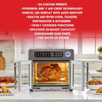 Open Box Emeril 675-02x 8 pcs Emeril Lagasse French Door 360 26 QT Air Fryer, Convection Toaster Oven (Stainless Steel) -