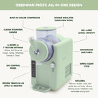 GreenPan Frost 6 Mode, Ice Cream, Frozen Drink, Slushie & Milk Shake Maker, No Freezer Needed, Easy Clean Parts, Gray