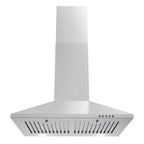 24 in. Ducted Wall Mount Range Hood in Stainless Steel with LED Lighting