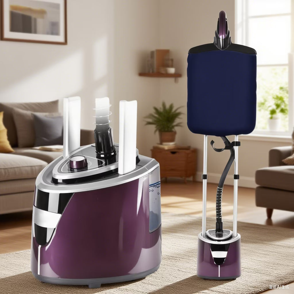 Advwin 1500W Standing Garment Steamer with 2.3L Water Tank, Adjustable Double Rod, 10 Ironing Modes, 35s Fast Heat-Up, Flat & Hanging Ironing
