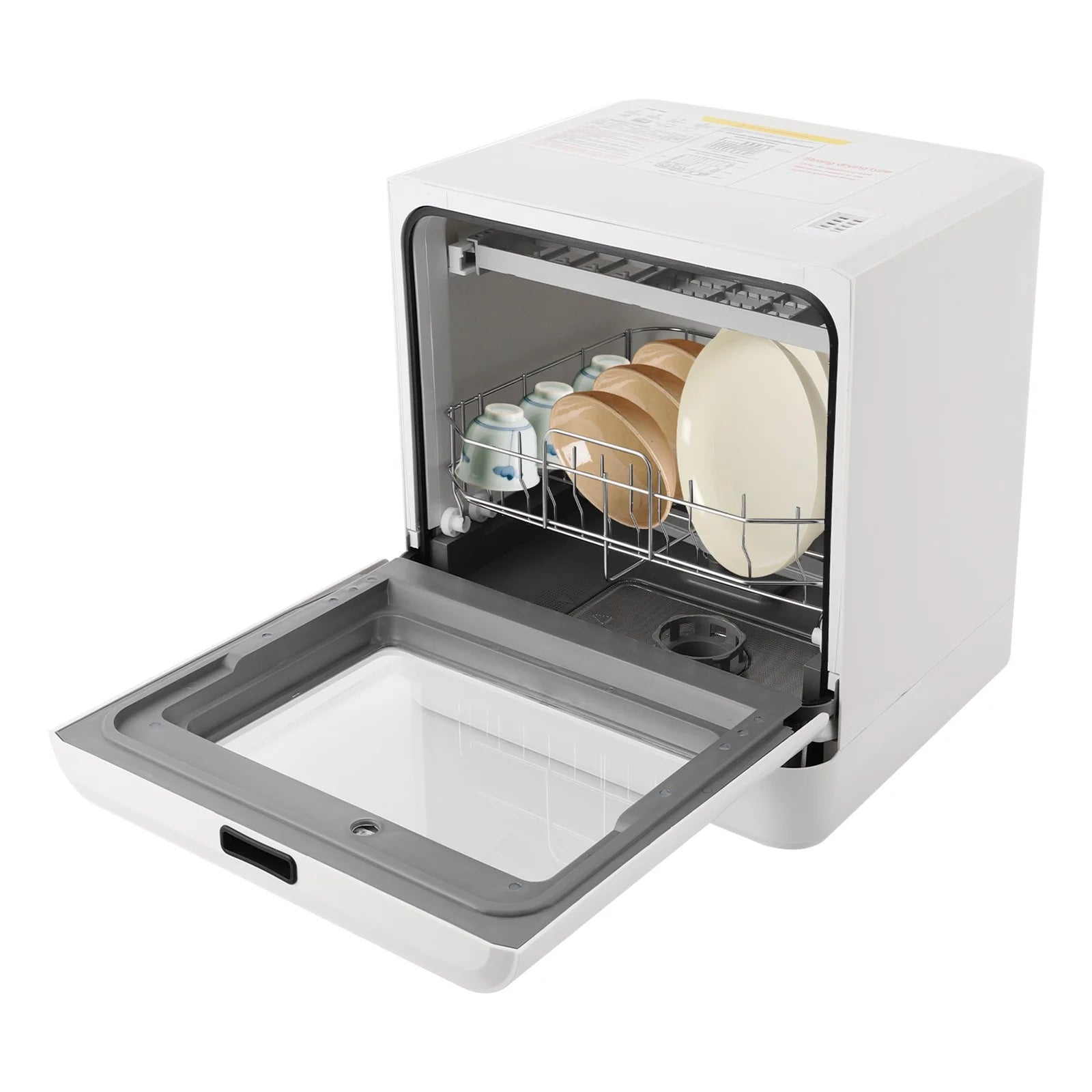 110V 800W Portable Mini Dishwasher, Countertop Dishwasher, Household Mini Dishwasher 6.8L