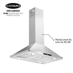 36 in. Lumin Collection Ductless Island Range Hood, Soft Touch Controls, LED Lights, Stainless Steel