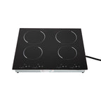 Miumaeov 4-Burners Electric Ceramic Cooktop Built-in Cooktop Stove Ceramic Cooking Stove 9 Gears 3000W 110V