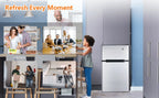Zzistar 3.2 Cu. Ft Mini Fridge ,128L Compact Refrigerators with Freezer Refrigerator ,5 Adjustable Thermostat Settings