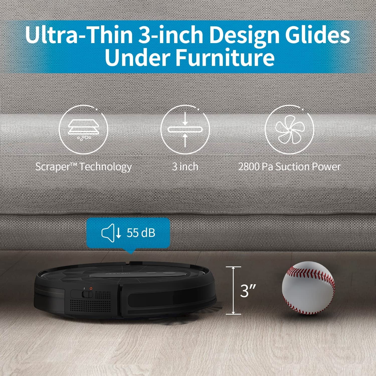 AIRROBO P20 Robot Vacuum Cleaner, Anti Collision and Avoid Falling