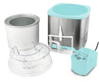 Nostalgia 2-Quart Electric Ice Cream Maker �C Make Homemade Ice Cream, Gelato, Sorbet & Frozen Yogurt �C No Salt/Ice Needed, Digital Controls, Mix-In Chute & Freezing Gel Canister �C Stainless Steel