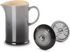 Stoneware French Press, 34 oz., Oyster